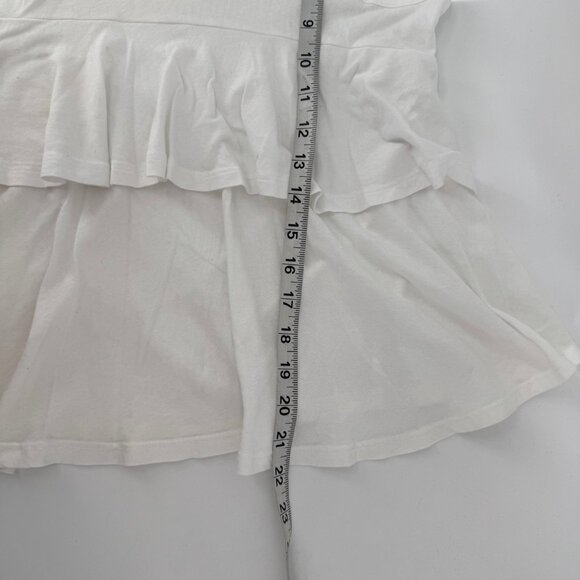 BOBI Ruffle Back Tank Top White XS - Picture 5 of 6